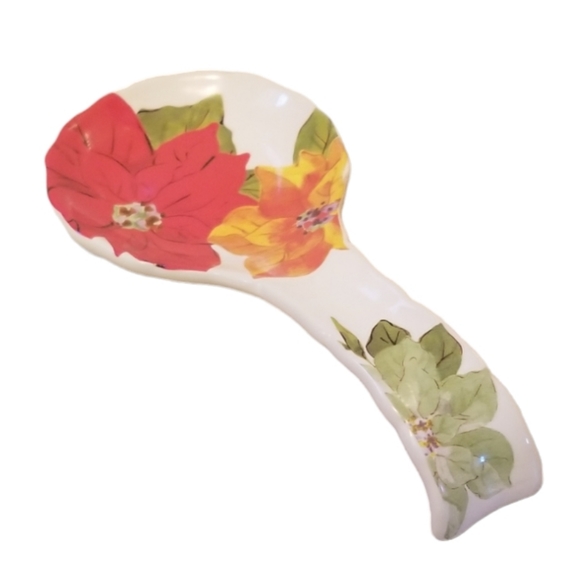 The Pioneer Woman Holiday Poinsettia Spoon Rest - Picture 4 of 8